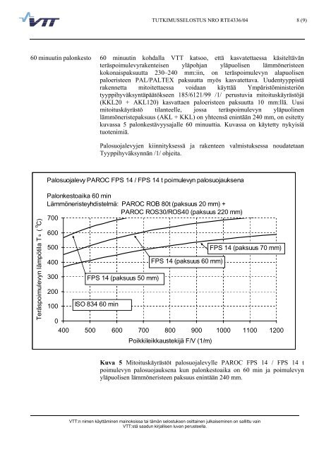 Palosuojalevyjen PAROC FPS 14 ja FPS 14t ... - Paroc.com