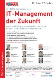 FOCUS IT-Management der Zukunft ... - Infomotion GmbH