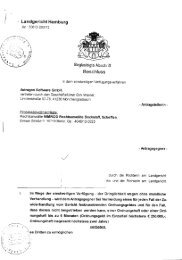 Landgericht Hamburg - Nimrod Rechtsanwälte