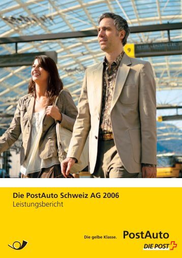 PostAuto Schweiz AG, Leistungsbericht 2006 - PostBus