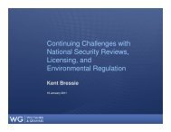 Continuing Challenges with National Security Reviews, Licensing ...