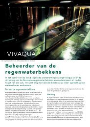 Beheerder van de regenwaterbekkens - Vivaqua