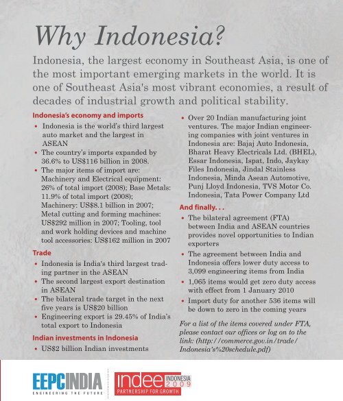 Why Indonesia? - Eepcindee.com