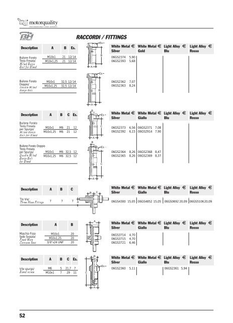 TUBAZIONI B.H.Â® B.H.Â® BRAKE HOSES - Dillypoint.ro