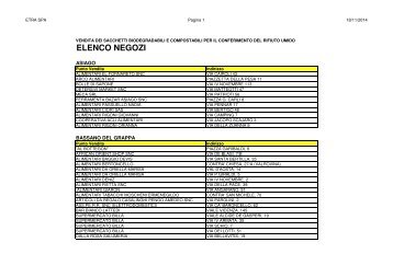 ELENCO NEGOZI - Etra Spa