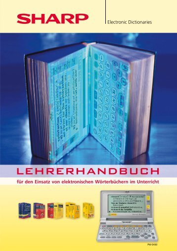 Lehrerhandbuch elektronische Wörterbücher - Sharp Electronics ...