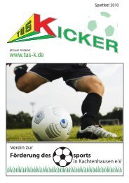 TuS Kachtenhausen Kicker fÃ¼r das Sportfest 2010