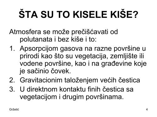 ATMOSFERSKI TALOG I KISELE KISE.pdf - Hemijski fakultet ...
