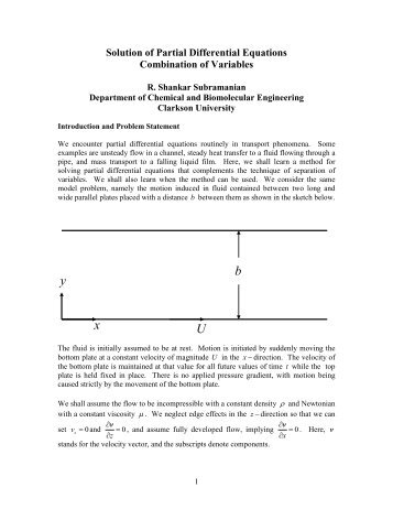 Combination of Variables - Clarkson University