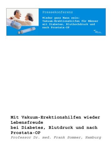 Wieder ganz Mann sein.Referat Prof. Dr. Frank - MEDintim Shop