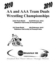2010 Team Wrestling - PIAA District 10