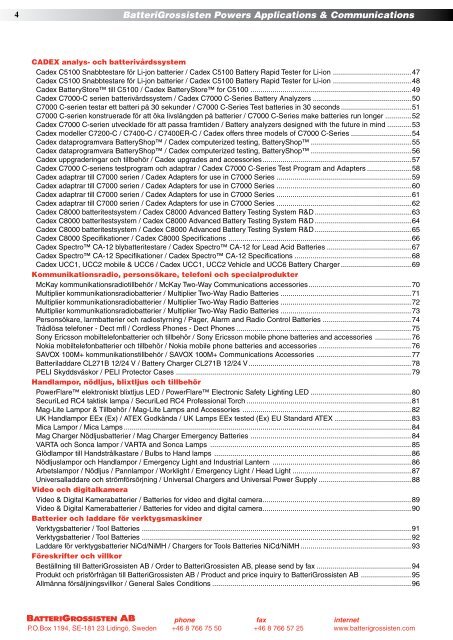 Produktkatalogen Nr. 14-2011 - BatteriGrossisten