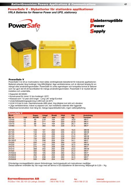 Produktkatalogen Nr. 14-2011 - BatteriGrossisten