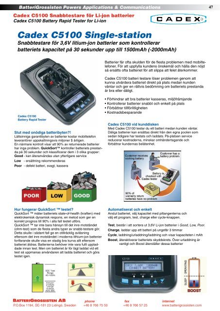 Produktkatalogen Nr. 14-2011 - BatteriGrossisten