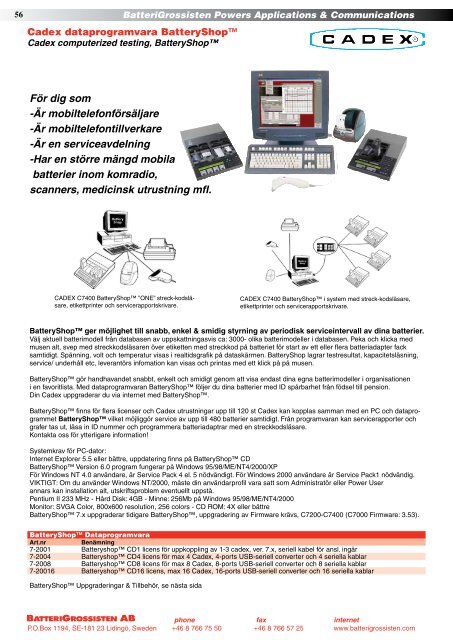 Produktkatalogen Nr. 14-2011 - BatteriGrossisten