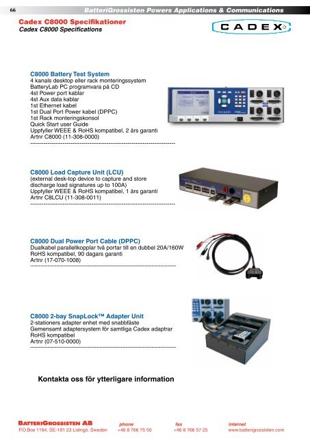 Produktkatalogen Nr. 14-2011 - BatteriGrossisten