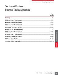 Slewing ring bearing tables & ratings - Kaydon Bearings