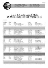 F_ SE Therapeutinnenliste - Polarity Therapiezentrum Schweiz