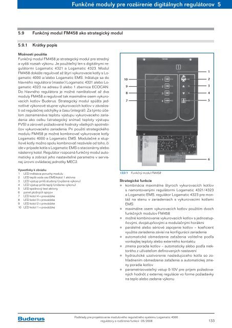 ModulovÃ½ regulaÄnÃ½ systÃ©m Logamatic 4000 RegulÃ¡tory a ... - Buderus