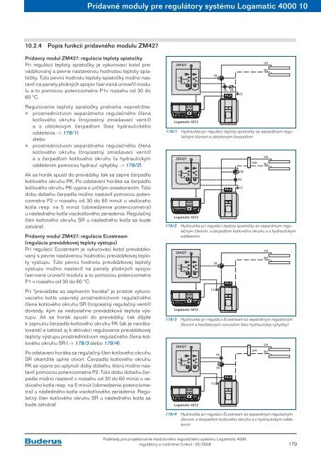 ModulovÃ½ regulaÄnÃ½ systÃ©m Logamatic 4000 RegulÃ¡tory a ... - Buderus