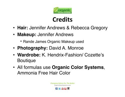 Spring 2013 Collection Webinar PDF - Organic Hair Color for Salon ...