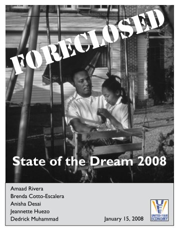 Foreclosed: State of the Dream 2008 - United for a Fair Economy