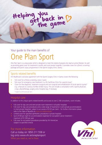 One Plan Sport - Vhi