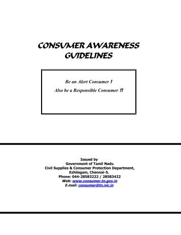 consumer awareness - Civil Supplies and Consumer Protection ...