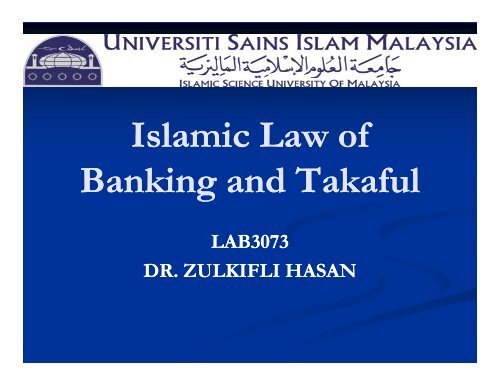 Shariah and legal issues on takaful
