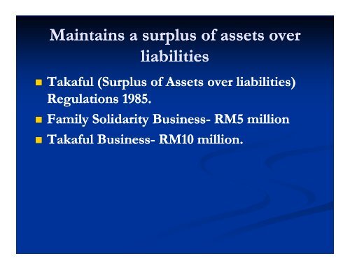 Shariah and legal issues on takaful