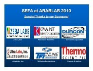 SEFA Reception at Arablab - Scientific Equipment and Furniture ...