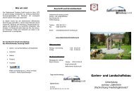 Info-Flyer: Umschulung zum GÃ¤rtner - Diakoniewerk Duisburg GmbH
