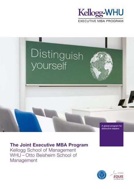 The Joint Executive MBA Program Kellogg School of Management ...