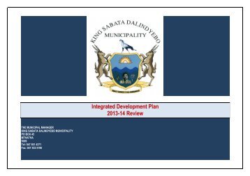 KSD IDP - 2013 - 2014_Part1.pdf - Provincial Spatial Development ...