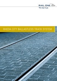 RheDa ciTy ballasTless TRack sysTem - RAIL.ONE GmbH
