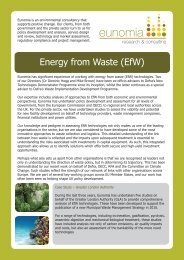 Energy from Waste (EfW) - Eunomia Research & Consulting