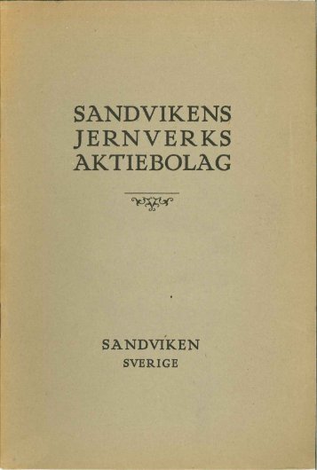Sandvikens Jernverks AB, 1924