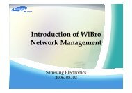 Introduction of WiBro Network Management - APNOMS