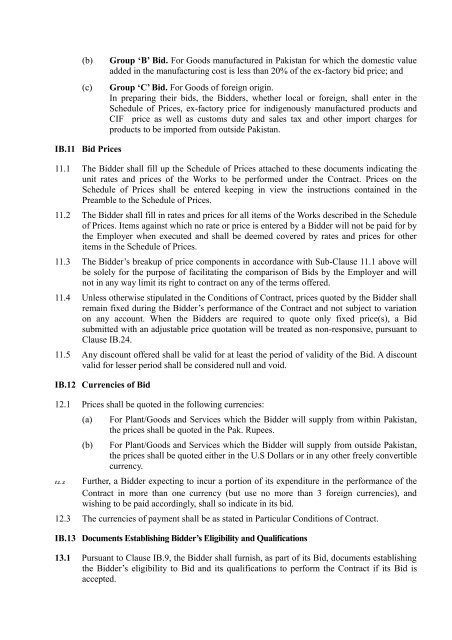 standard form of bidding documents for epc/turnkey - Pakistan ...