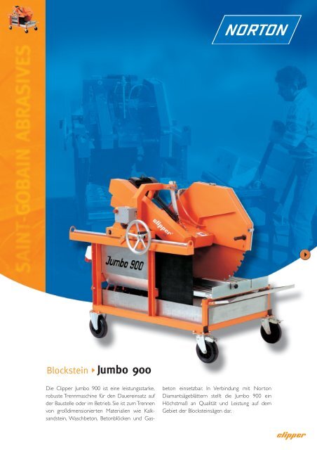 Blockstein Jumbo 900 - Norton Construction Products