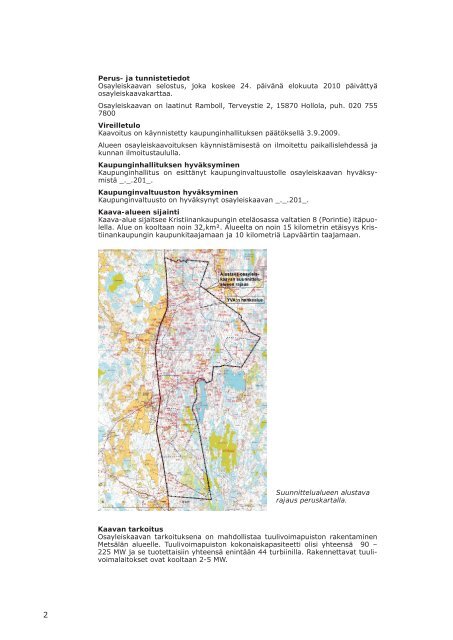 MetsÃ¤lÃ¤n kaavaselostus.indd - Ramboll