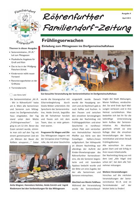 Zeitung Ausgabe 4 - Familiendorf Röhrenfurth