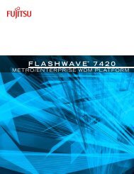 Flashwave® 7420 Overview - JM Fiber Optics, Inc.