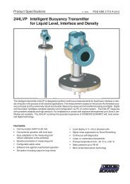 244LVP Intelligent Buoyancy Transmitter for Liquid Level, Interface ...