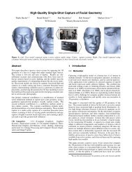 High-Quality Single-Shot Capture of Facial ... - Disney Research