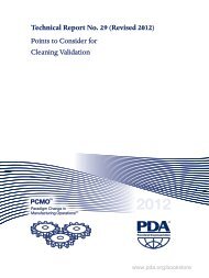 Table of Contents - store.pda.org - Parenteral Drug Association