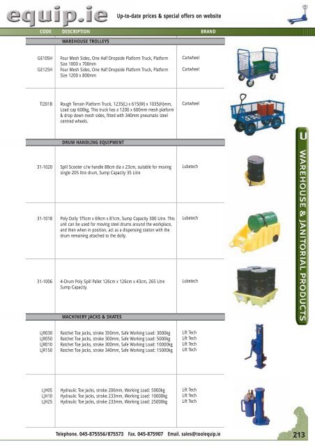 Warehouse & Janitorial Leaflet - toolequip.ie