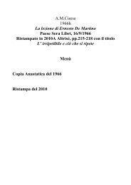 A.M.Cirese 1966h La lezione di Ernesto De Martino ... - Amcirese.it