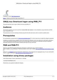 GNU|Linux Smartcard logon using PAM_P11 - GOOZE downloading