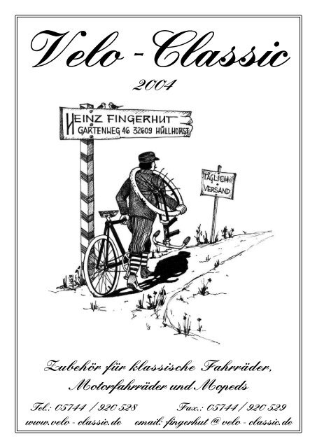 Zubehör für klassische Fahrräder, Motorfahrräder und  - Velo